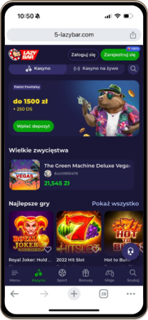 Lazybar Kasyno na telefonie kom&oacute;rkowym