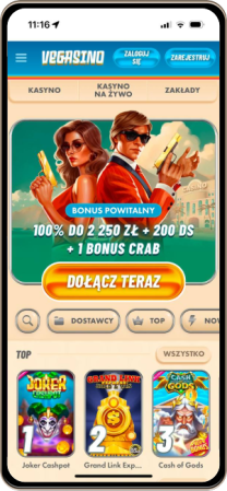 Vegasino Kasyno na telefonie kom&oacute;rkowym