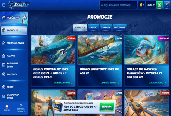 Bassbet kasyno bonusy