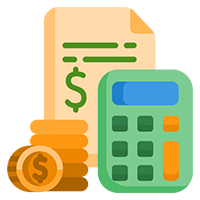 Pieniądze i kalkulator