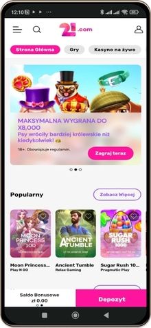 21.com kasyno wersja mobilna