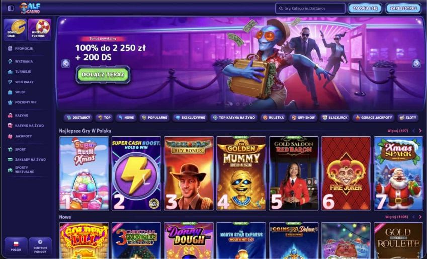 Strona główna kasyna AlfCasino