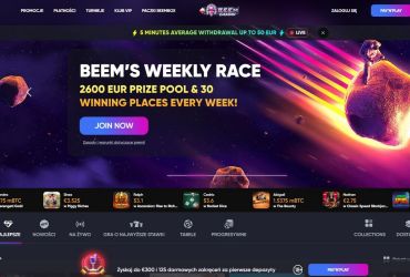Beem Kasyno - strona gł&oacute;wna