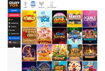 Crazy Fox Casino - lista automat&oacute;w