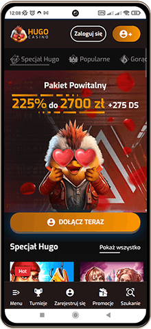 Hugo kasyno wersja mobilna