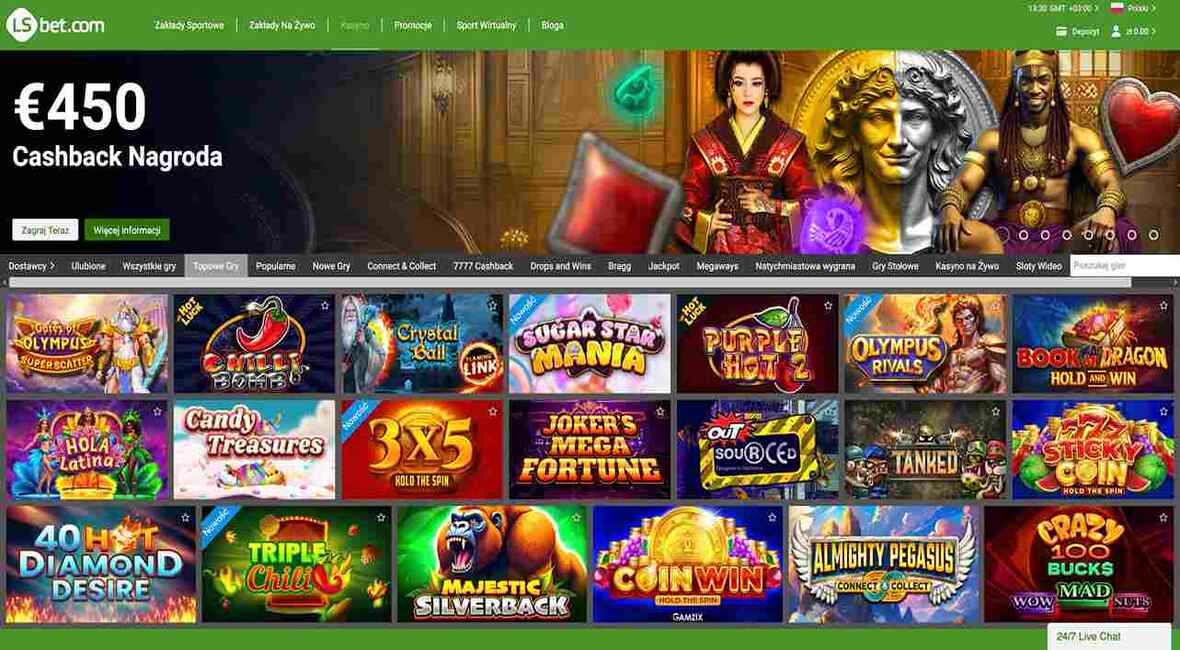 Strona gł&oacute;wna kasyna LSbet