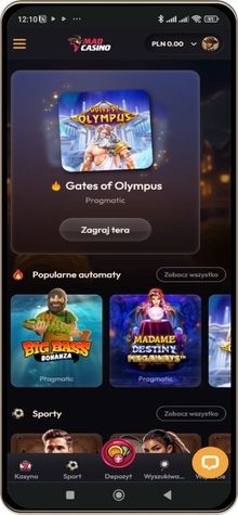MadCasino wersja mobilna