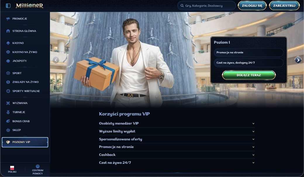 Millioner kasyno VIP