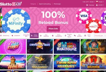 SlottoJAM &ndash; strona gł&oacute;wna.