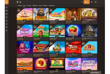 Sol kasyno - lista automat&oacute;w