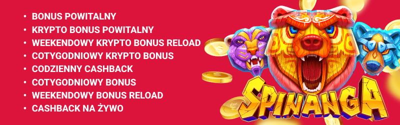 Spinanga kasyno bonusy