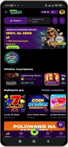 Spinmama kasyno wersja mobilna