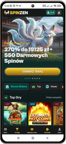 Spinzen kasyno wersja mobilna