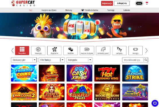 SuperCat Casino Gry