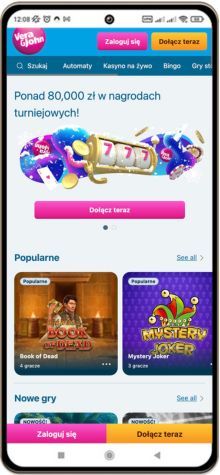 Vera&John kasyno wersja mobilna