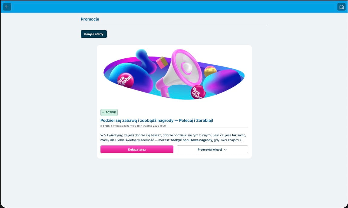 Vera&John kasyno bonusy