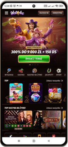 WestAce kasyno wersja mobilna