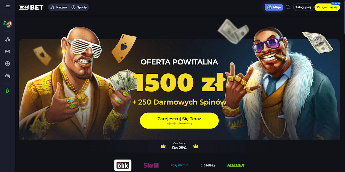 Strona gł&oacute;wna BDM Bet Kasyno