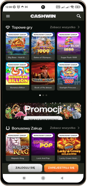 Cashwin Kasyno na kom&oacute;rkę