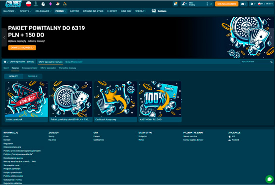 Oferta bonusowa kasyna Coldbet