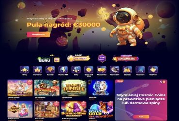 CosmicSlot menu gł&oacute;wne