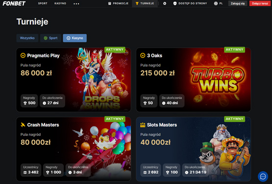Fonbet kasyno Turnieje