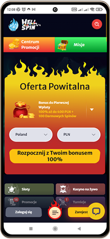 Hellspin kasyno wersja mobilna