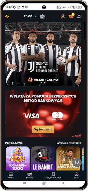 Instant Casino na telefonie kom&oacute;rkowym