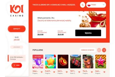 KoiCasino - Strona gł&oacute;wna