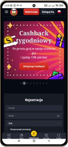 Mobilny zrzut ekranu strony gł&oacute;wnej kasyna Lamabet