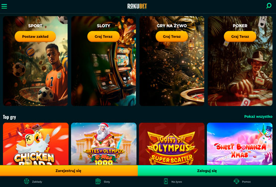 Rokubet gł&oacute;wna kasyna
