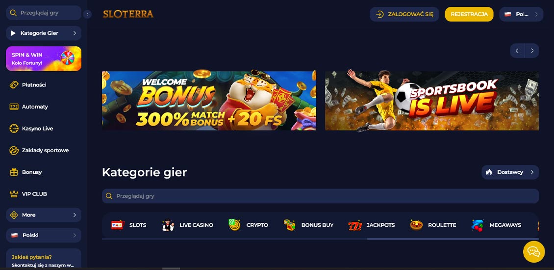 Strona gł&oacute;wna Sloterra