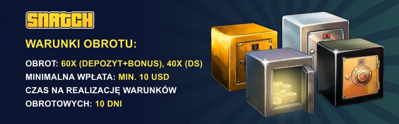Zasady i warunki bonus&oacute;w kasyna Snatch