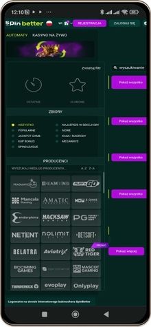 SpinBetter kasyno wersja mobilna