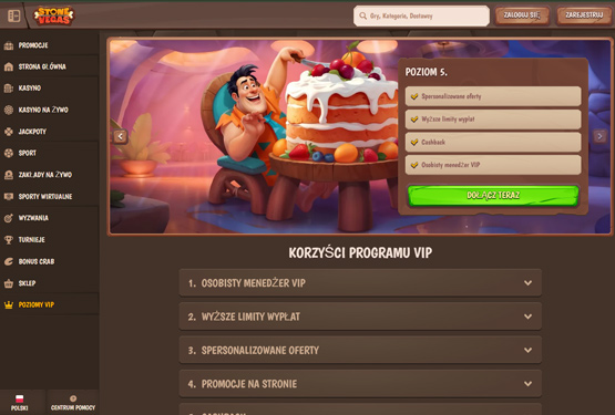 Stone Vegas kasyno VIP