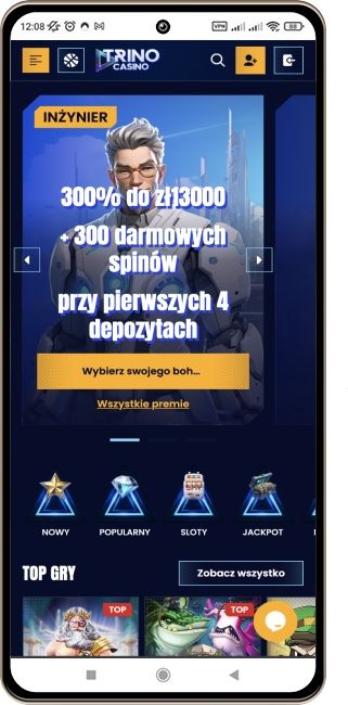 Trino Casino na kom&oacute;rkę