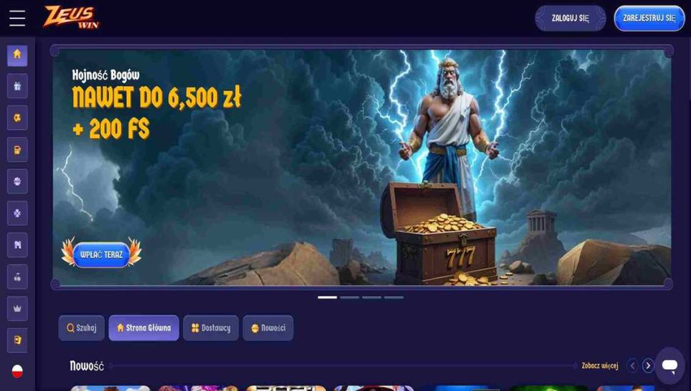 Rejestracja w Flappy Casino - krok 1