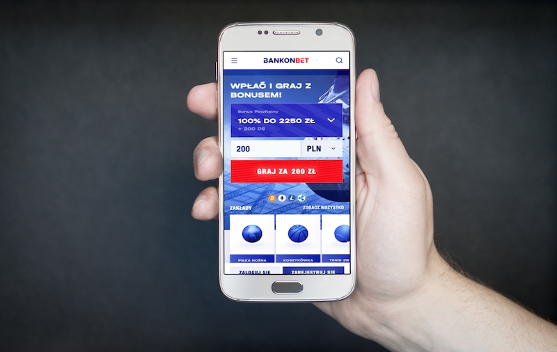 Bankonbet Kasyno na ekranie mobilnym
