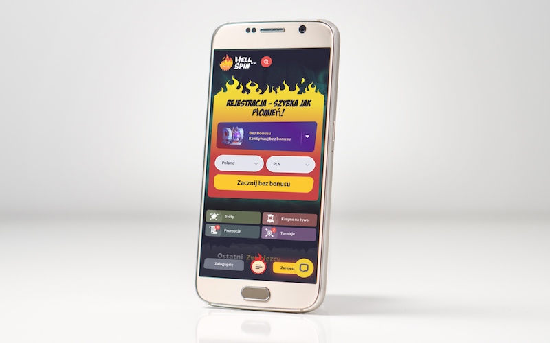 Hellspin Kasyno na ekranie mobilnym