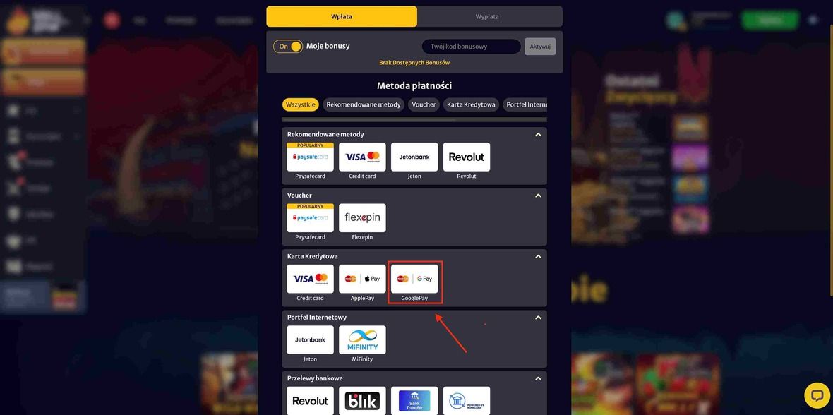 krok drugi rejestracji w Google Pay