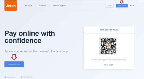 rejestrujemy swoje konto - Jeton