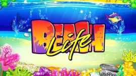 beach life slot game logo 600x