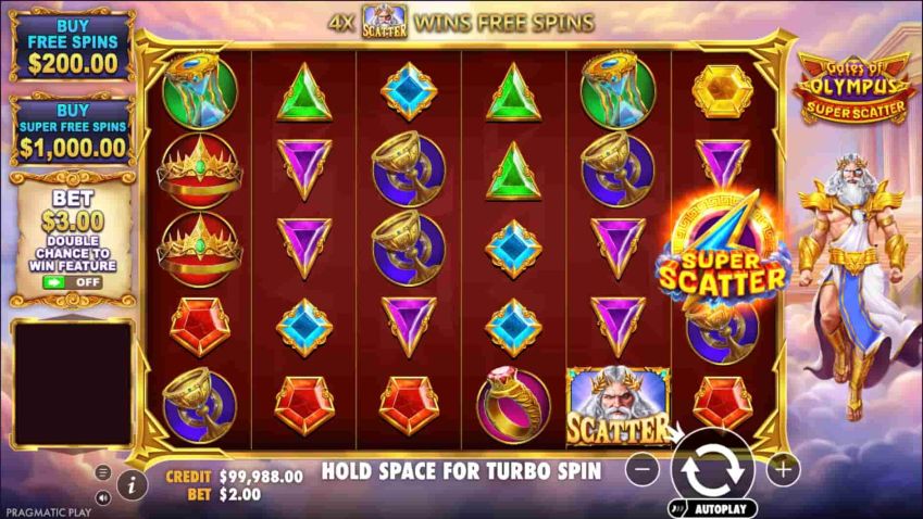 Super symbol scatter w automacie Gates of Olympus Super Scatter
