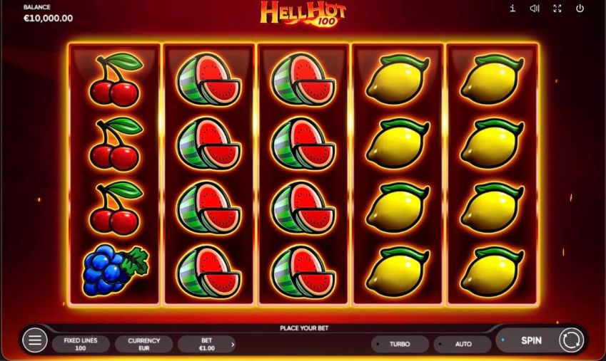 Motyw automatu Hell Hot 100