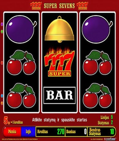 Zagraj teraz w Super Sevens &ndash; automat online od Belatra za darmo | Kasynos Online