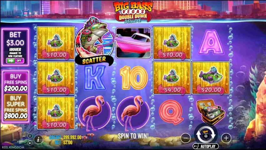 Symbol Scatter w slocie Big Bass Vegas Double Down Deluxe