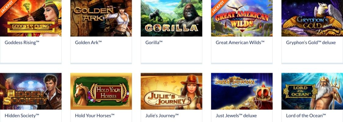 R&oacute;żnorodność gier Novomatic