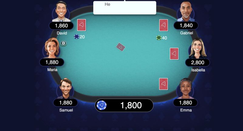 Przykład fazy gry Opening the deal